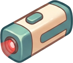 Laser pointer power-up